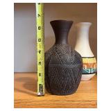 Sioux Pottery Vases - 3-Piece Native American Handcrafted Set