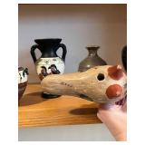 Decorative Vases & Bird Figurine (Lot of 6)