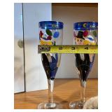 Skål Sweden Hand-Crafted Wedding Champagne Flutes - Pair, 8 in Tall