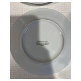 Deshoulières Collection LBP Porcelain Cheese & Wine Plates - Limoges, France - Set of 6