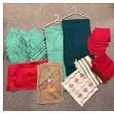 Assorted Fabric Pieces & Table Linens Bundle