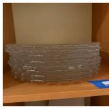 Kosta Boda Starburst Round Glass Plates - 12-Pack, Clear