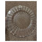Kosta Boda Starburst Round Glass Plates - 12-Pack, Clear