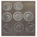 Kosta Boda Starburst Round Glass Plates - 12-Pack, Clear