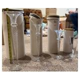Stockholm Crystal Stemware - 4-Piece Clear Champagne Flute Set, Hand-Cut Crystal