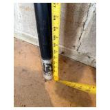 Patio Umbrella - Black Canopy, Folded, Outdoor Shade