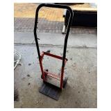 Two-Wheel Hand Truck Dolly - Red Frame, Black Handle