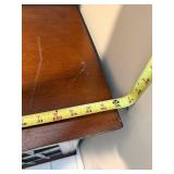 Wooden Display Cabinet with Glass Doors - 2-Door Brown Finish