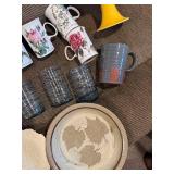 Assorted Mugs, Glassware, Plates & Decor: River Boat Bingo Mug, 1997 Poppet Mug