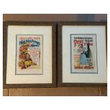 Pair of Framed Original French Posters - Fleurs, Fruits, Primeurs & Vichy St-Yorre