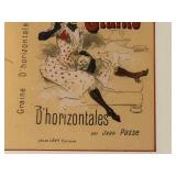 Claudine Lamour & Graine D'horizontales (Lot of 2) - Vintage French Posters, 1893