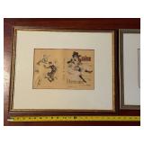 Claudine Lamour & Graine D'horizontales (Lot of 2) - Vintage French Posters, 1893