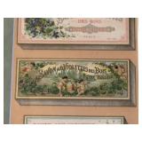 Victor Vaissier Savon Aux Violettes Labels (Lot of 3) Framed Vintage Print