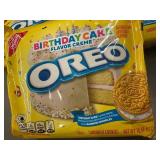 Oreo Birthday Cake Sandwich Cookies - Birthday Cake Flavor Creme (Lot of 3)