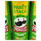 Pringles Sour Cream & Onion Party Stack Chips - 4 Pack (Best by 01/2026)