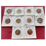 (10) 1950s & 60s Nickels - Uncirculated & Proof