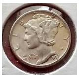 1937 Mercury Dime