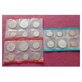 (3) 1971 Uncirculated Coin Packets