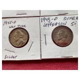 (7) Silver War Nickels