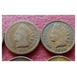 (11) Indian Pennies - 1900 Full Liberty!