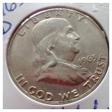 (4) Franklin Half Dollars