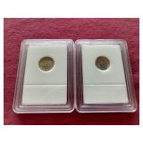 (2) Slabbed Dimes - (1) Proof & (1) Uncirculated