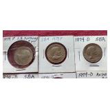 (8) Susan B Anthony Dollars