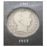 (2) Barber Half Dollars in Case