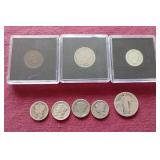 Mixed Lot American Coins - Mercury Dimes, Standing Liberty Quarter, Etc