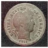 Mixed Lot American Coins - Mercury Dimes, Standing Liberty Quarter, Etc