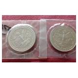 (2) Marshall Islands Commemorative Coins - Elvis Presley & Desert Storm