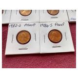 (10) 1970s & 80s Pennies - Mostly Proofs