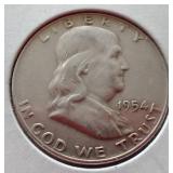 (4) Franklin Half Dollars