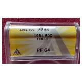 1961 Franklin Half Dollar - ANACS PF64