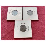 (3) 1943 Steel Pennies - P/D/S