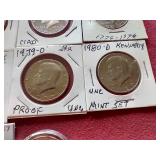 (10) Kennedy Half Dollars - Includes Proofs & Uncirculated