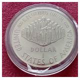 1987 Constitution Commemorative 90% Silver Dollar