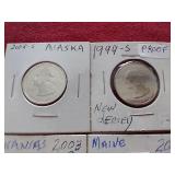 (19) State/Territory Quarters - Includes (2) Silver!