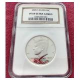 2005-S Kennedy Silver Half Dollar - NGC PF69 Ultra Cameo