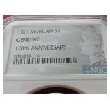 1921 Morgan Dollar - NGC Genuine