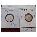 (10) Silver Roosevelt Dimes