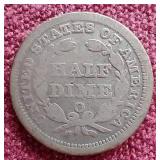 1853-O Liberty Seated Half Dime - Arrows at Date