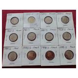 (12) Nickels - Mostly Proof