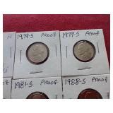 (12) Nickels - Mostly Proof