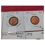 (10) Pennies - Including Uncirculated & Proof