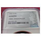 1921-S Morgan Dollar - NGC Genuine