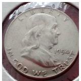 (4) Franklin Half Dollars
