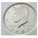 2003-S Silver Kennedy Half Dollar - NGC PF69 Ultra Cameo