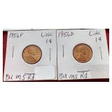 (8) Uncirculated Red Wheat Pennies