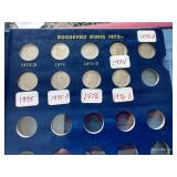 Whitman Roosevelt Dime Album With (48) Silver!